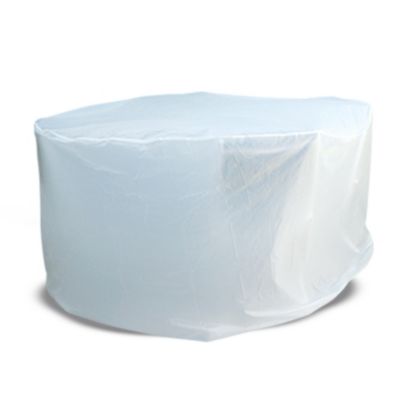 Housse de protection table ronde 170 cm hauteur 110 cm transparente en PEVA 90 g m2 Terre Jardin