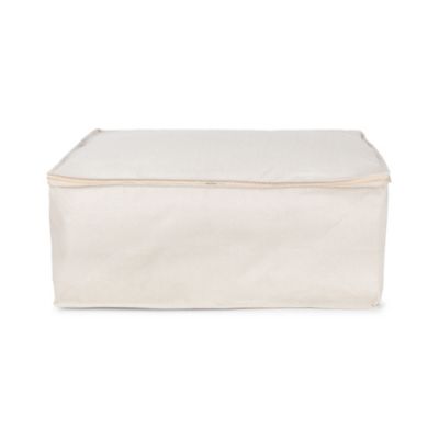 Housse de rangement pour couette Compactor Nancy beige L. 70 x H. 30 x P. 50 cm