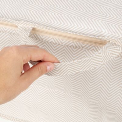 Housse de rangement pour couette Compactor Nancy beige L. 70 x H. 30 x P. 50 cm