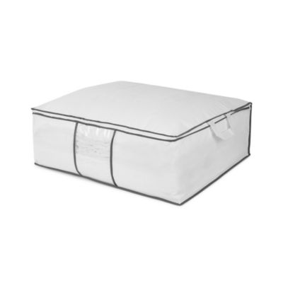 Housse de rangement pour couette Compactor Neotex blanc L. 70 x H. 30 x P. 50 cm