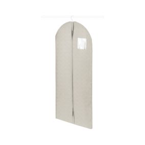 Housse de rangement pour vêtement Compactor Nancy beige H. 137 x L. 60 cm