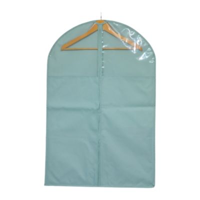 Housse de rangement pour vêtement H. 90 cm x L. 60 cm Pratiks vert d'eau