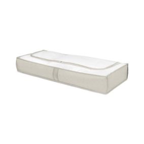 Housse de rangement sous lit Compactor Nancy beige L. 107 x H. 16 x P. 46 cm