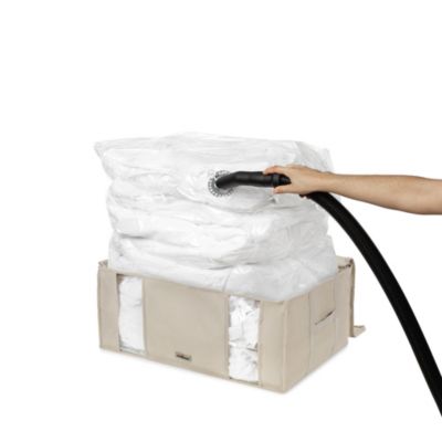 Housse de rangement sous vide Compactor beige 210L