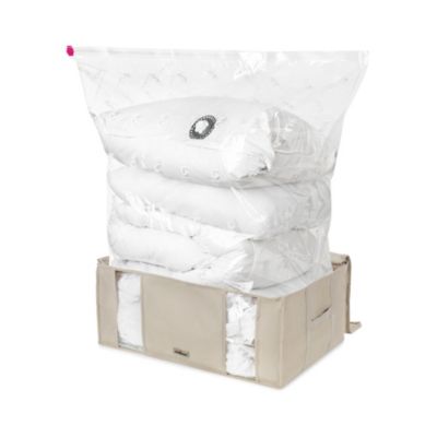 Housse de rangement sous vide Compactor beige 210L