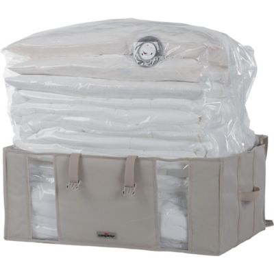 Housse de rangement sous vide Compactor beige 210L Castorama