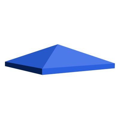 Housse de remplacement Frankystar tonnelle 3x3 m Oxford 420D enduite PVC bleue
