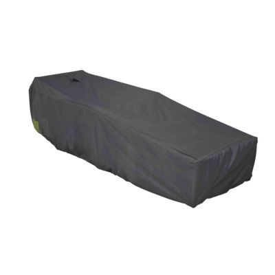 Housse de transat et bain de soleil polyester 200 x 75 cm grise  Oviala