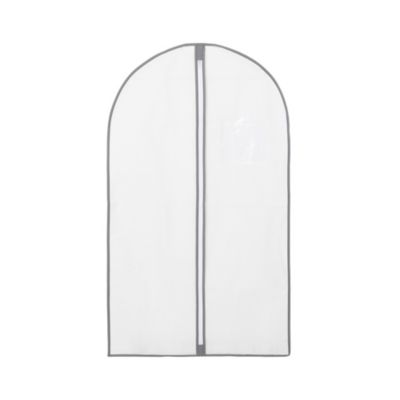 Housse de v tement courte Compactor Neotex blanc L.108 x H. 15 x P. 45 cm