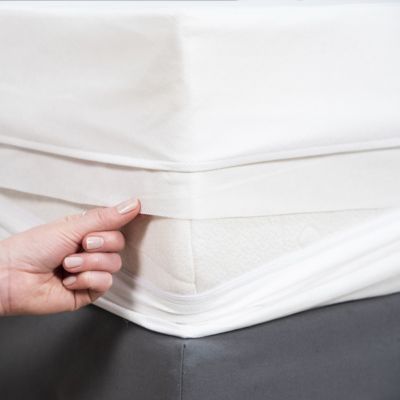 Housse intégrale anti punaise de lit bonnets 27 cm 160x200cm