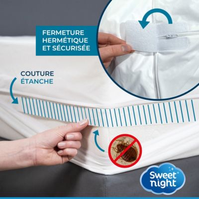 Housse De Matelas Intégrale 160x200 – Anti-punaise De Lit Et Anti-acariens