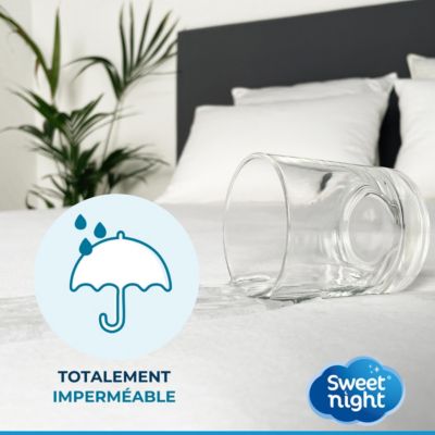 Housse intégrale matelas imperméable - Anti-Punaise de lit et Anti-acariens - Sans traitement chimique - Ep. jusqu'à 25 cm