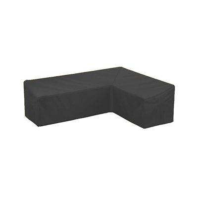 Housse pour canapé dangle de jardin en forme de L housse de mobilier detérieur en tissu Oford imperméable noir  28628682 cm