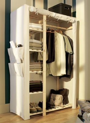 Armoire Penderie - Housse En Tissu - 70 X H. 148 Cm à Prix Carrefour