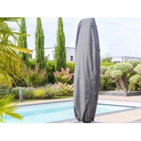 Housse pour parasol décentré L gris Hambo - 70 x 40 x 257 cm - Hespéride