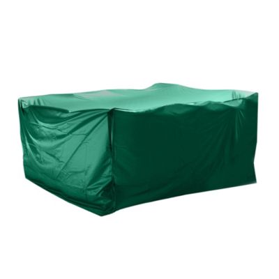 Housse table jardin rectangle PVC vert 250 x 200 x 90 cm etanche protection intemperies