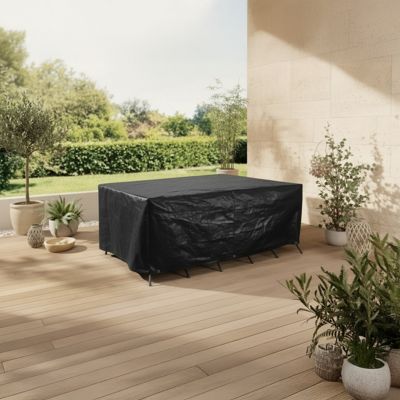 Housse TITANIUM table rectangle et chaises 300 x 170 x 85 cm