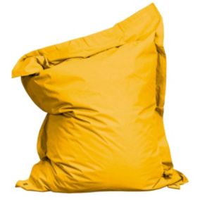 Housse vide de coussin de sol XL jaune  Oviala