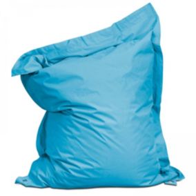 Housse vide de pouf de jardin en polyester azul 140 x 120 cm   Oviala