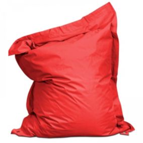 Housse vide de pouf de jardin en polyester rouge 140 x 120 cm  Oviala