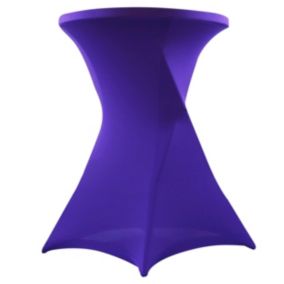 Housse violette de mange-debout 110x80 cm  Oviala