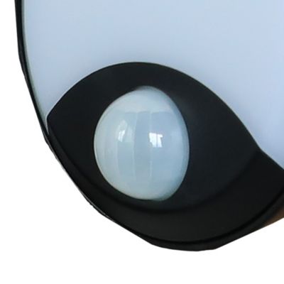 Hublot à détection Kennan LED intégrée blanc neutre IP44 1000lm 16W L.19,8xl.7,5xP.6,6cm noir GoodHome