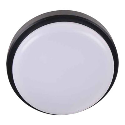Hublot Almagro LED intégrée blanc neutre IP44 600lm 9W ⌀18xl.5cm noir GoodHome