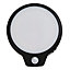 Hublot étanche LED intégrée à détection Diall Finley noir Ø19 x P.4,6 cm
