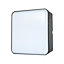 Hublot Moresby LED intégrée blanc neutre IP44 1000lm 16W L.15xl.15cm carré noir GoodHome