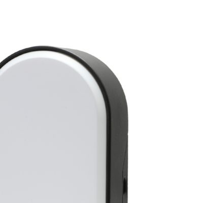 Hublot Moresby LED intégrée blanc neutre IP44 700lm 10W L.10xl.5,5xH.20cm ovale noir GoodHome