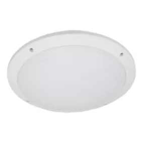 Hublot Mylius LED intégrée blanc neutre IP65 800lm 14W ⌀28xP.7cm blanc GoodHome