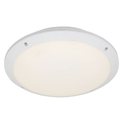 Hublot Mylius LED intégrée blanc neutre IP65 800lm 14W ⌀28xP.7cm blanc GoodHome