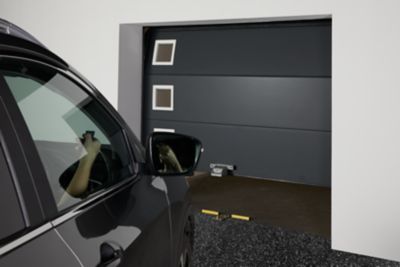 Hublot pour porte de garage carré GoodHome en PVC blanc l.29 x H.29 cm