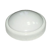 Hublot Touch à pile blanc, Ø 14 cm en plastique.