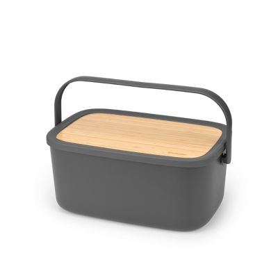 Huche à pain avec un couvercle Brabantia Nic anthracite
