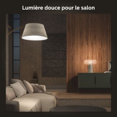 Hue White ambiance kit de démarrage Philips Hue : 2 ampoules connectées IP20 A60 E27 1100lm 11W + bridge