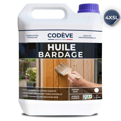 Huile Bardage - 20 L   - Codeve Bois - Chêne doré