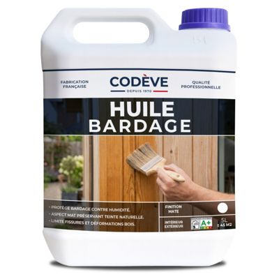 Huile Bardage - 5 L   - Codeve Bois - Chêne rustique