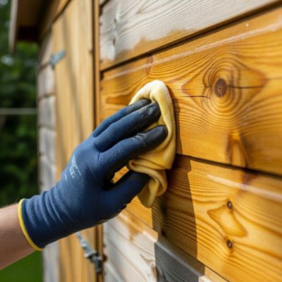 Huile Bois Exterieur - 5 L   - Codeve Bois - Pour La Protection D'un Chalet, Abri, Garage, Hangar, Cabane En Bois.
