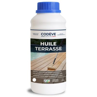 Huile Bois Terrasse - 1 L   - Codeve Bois - Pin orégon
