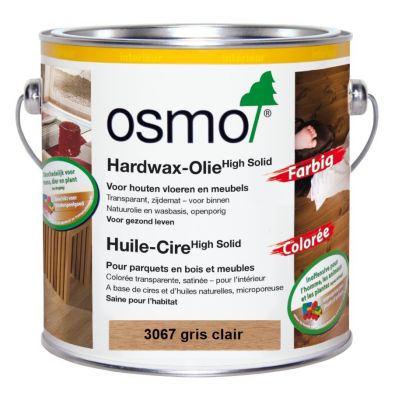 Huile cire colorée GRIS CLAIR OSMO 3067 0,75L