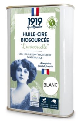Huile-Cire meuble bois & parquet blanc 0,5L - Biosourcée 1919 BY MAULER