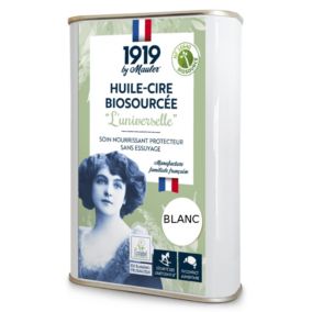 Huile-Cire meuble bois & parquet blanc 0,5L - Biosourcée 1919 BY MAULER