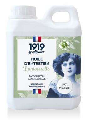 Huile d'entretien parquet huilé et bois mat incolore 5L - Biosourcée 1919 BY MAULER