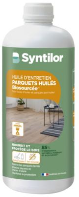 Huile d'entretien parquets huilés Biosourcée Syntilor 1L