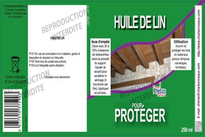 Huile de lin protection et entretien Phebus 250ml