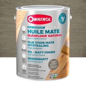 Huile de protection mate bois intérieur Owatrol OLEOFLOOR NATURAL Gris Antique (owp9) 5 litres
