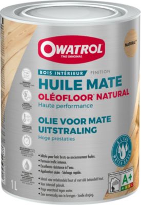 Huile de protection mate bois intérieur Owatrol OLEOFLOOR NATURAL Incolore (owp11) 15 litres
