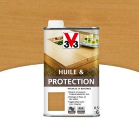 Huile et protection meubles et boiseries V33 miel mat 0,5L