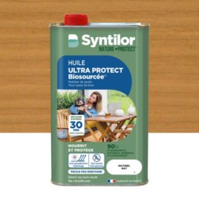 Huile extérieure bois Nature Protect Syntilor 1L Mat Naturel
